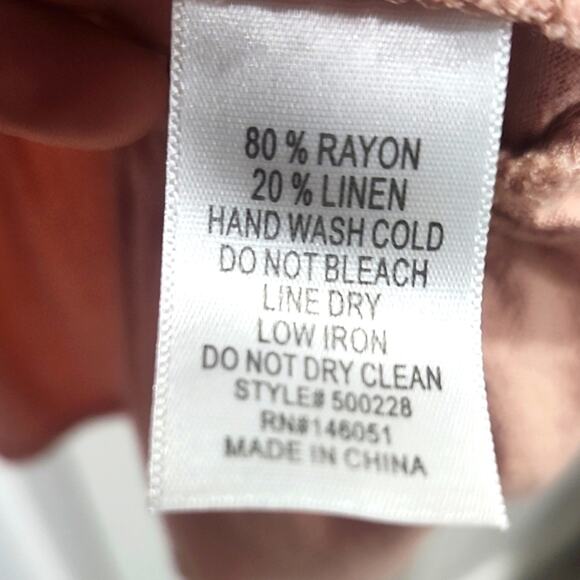 Monteau Sleeveless Ruffle Hem Dress in - Peach Color - Picture 11 of 11